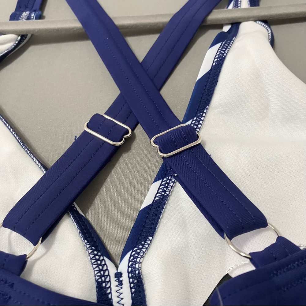 BLOOMCHIC NWT Striped Tankini Swim Top 14/16 - Picture 8 of 13